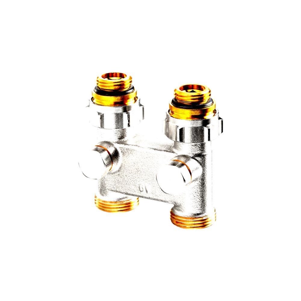 Oventrop Umlenkstück mit Absperrung Durchgangsausführung, 50mm, 1/2" x 3/4" Außengewi... OVENTROP-1016363 4026755229677 (Abb. 2)