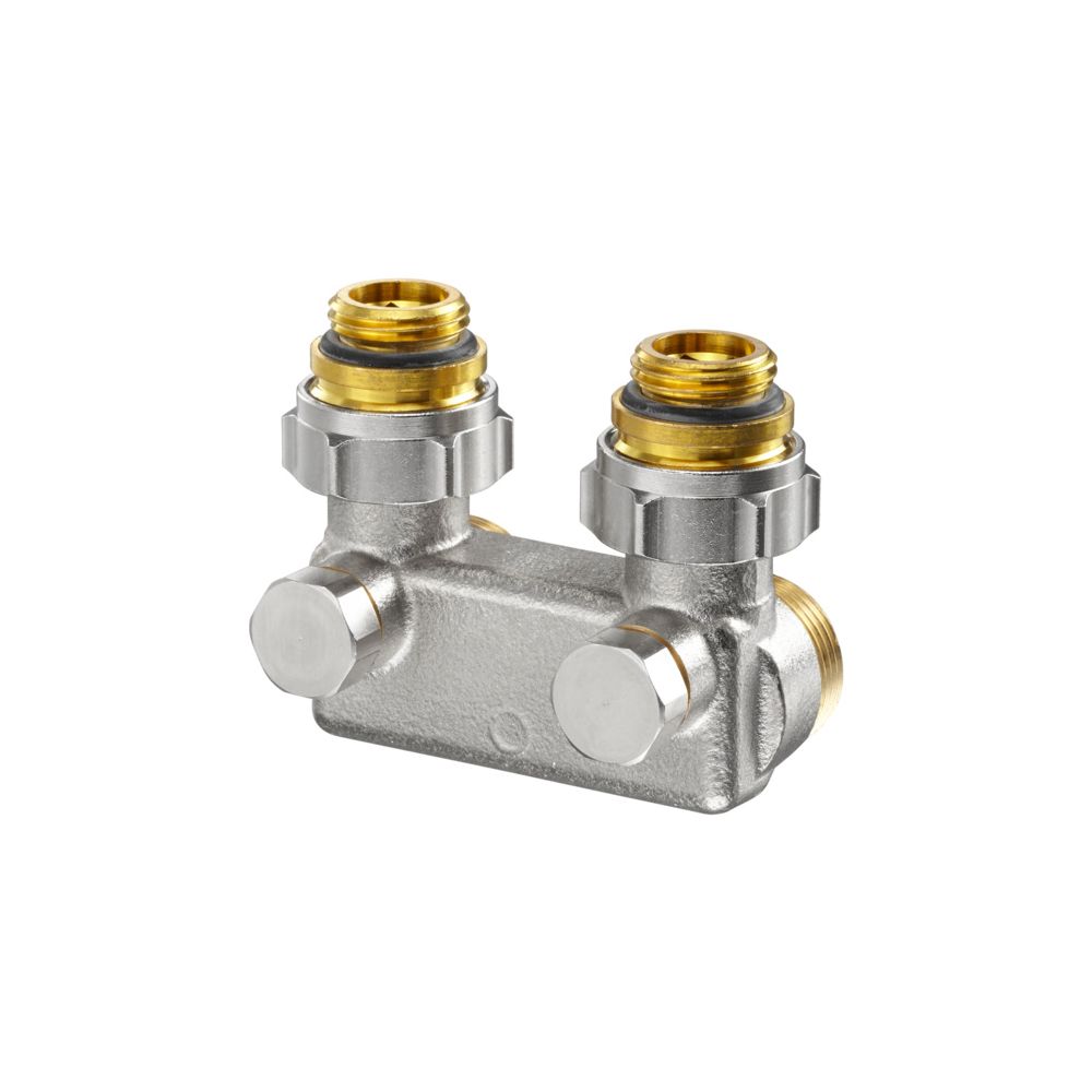 Oventrop Umlenkstück mit Absperrung Winkelform, 50mm, 1/2" x 3/4" Außengewinde, verni... OVENTROP-1016463 4026755229684 (Abb. 2)