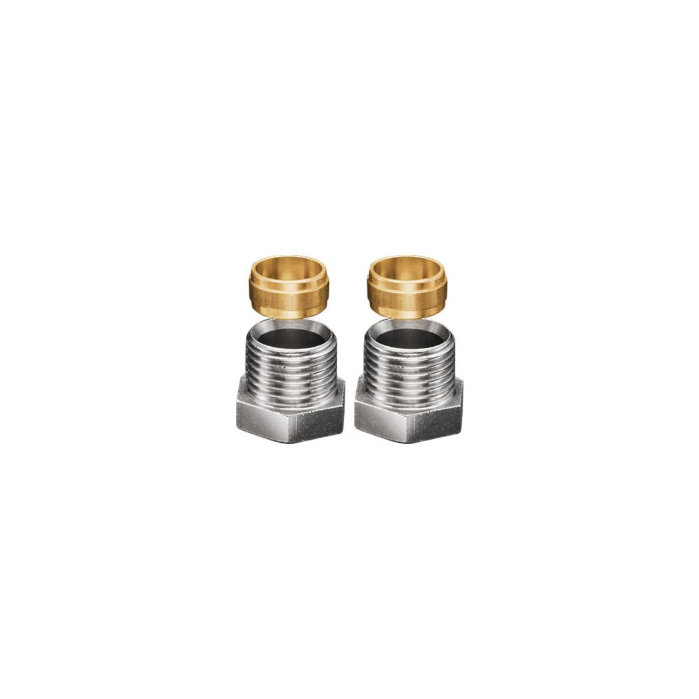 Oventrop Ofix CEP Klemmringverschraubungen 2-fach, für Verbindungsrohr G 1/2" x 15mm,... OVENTROP-1016853 4026755117653 (Abb. 3)