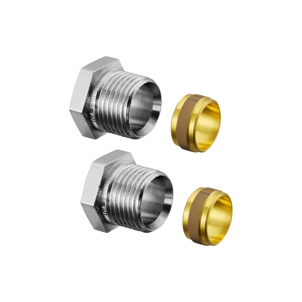 Oventrop Ofix CEP Klemmringverschraubungen 2-fach, für Verbindungsrohr G 1/2" x 15mm,... OVENTROP-1016853 4026755117653 (Abb. 4)