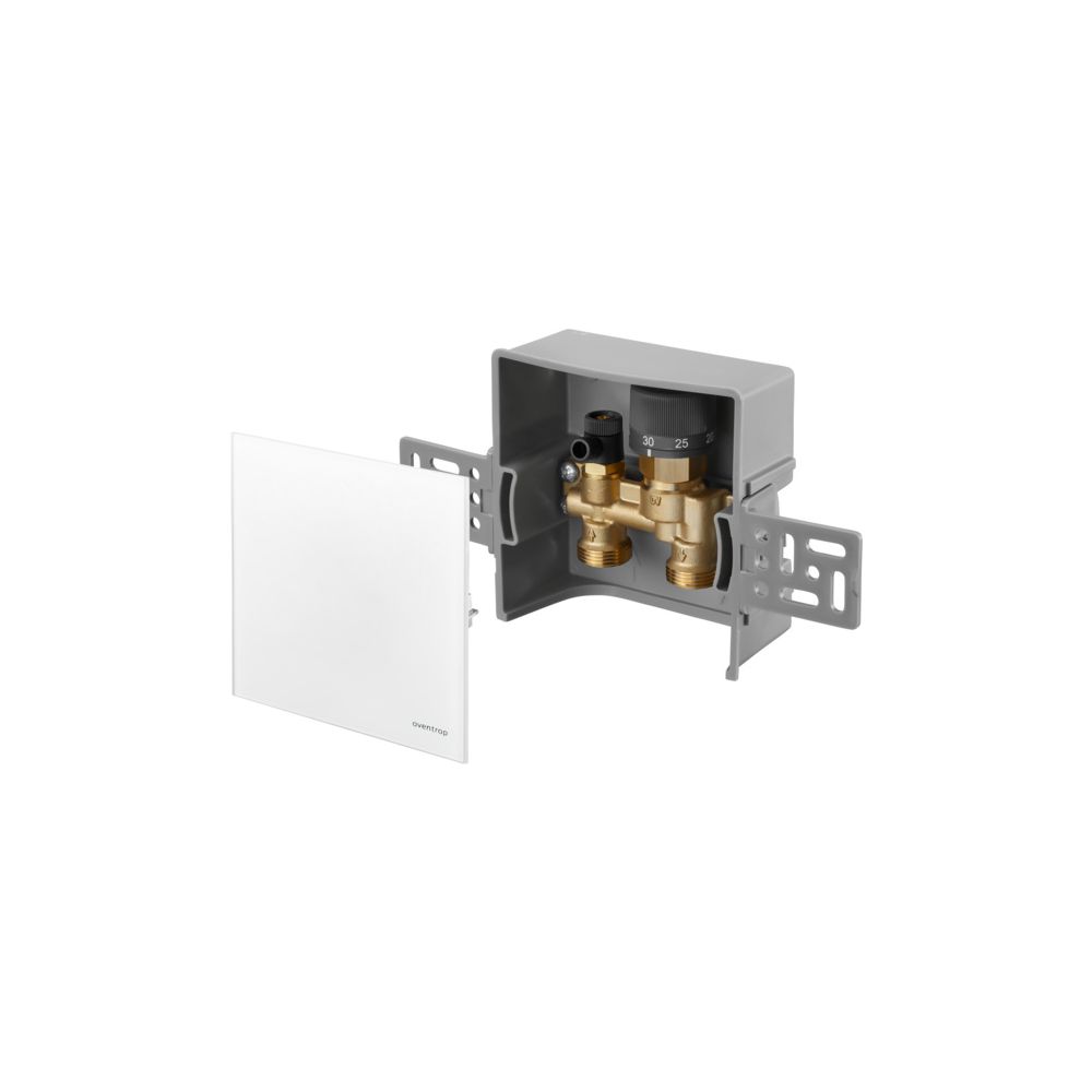 Oventrop Unibox E RTL Rücklauftemperaturbegrenzer, geschlossen, Echtglas Weiß, 102276... OVENTROP-1022760 4026755462609 (Abb. 2)