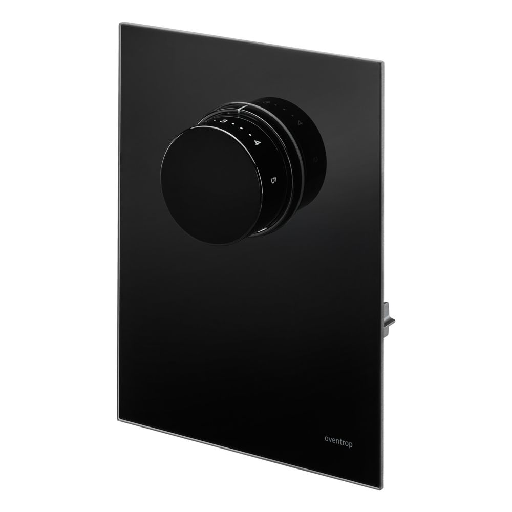 Oventrop Abdeckung mit Thermostat für Unibox T-RTL, Echtglas Schwarz, 1022778... OVENTROP-1022778 4026755471670 (Abb. 2)