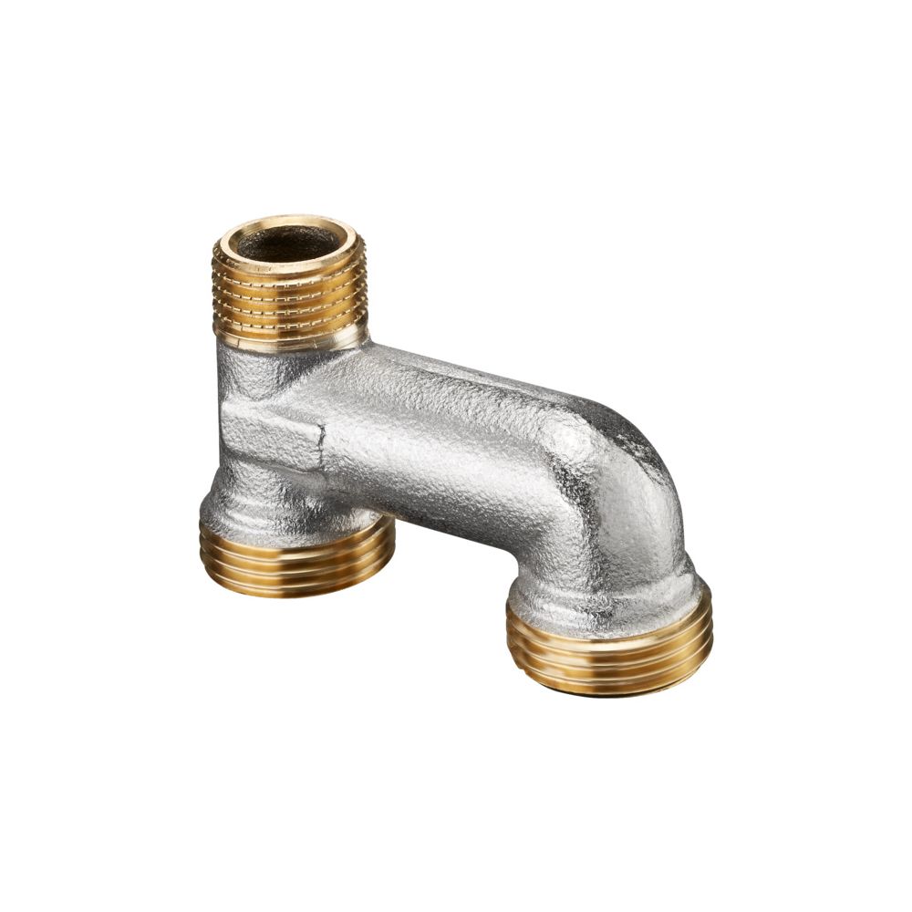 Oventrop h-Anschlussstück 1/2" Außengewinde, 2x G 3/4" Außengewinde, Messing vernicke... OVENTROP-1028750 4026755119893 (Abb. 2)