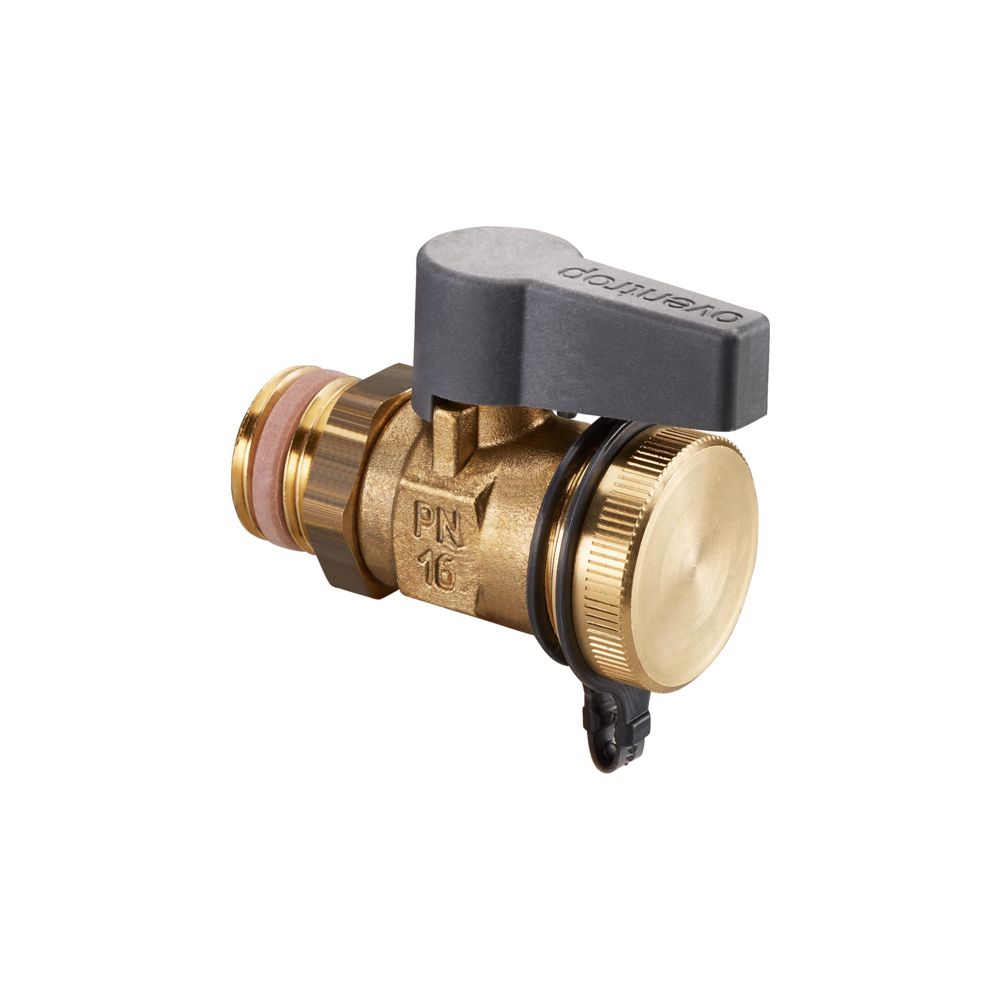 Oventrop Optiflex Kugelhahn DN 15, 1/2" Außengewinde mit Verschlusskappe, Messing, 10... OVENTROP-1033414 4026755208290 (Abb. 4)