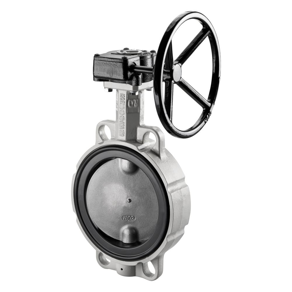 Oventrop Zwischenbau-Absperrklappe mit Getriebe PN 16, EPDM Dichtung, DN 150, 1047255... OVENTROP-1047255 4026755440102 (Abb. 2)
