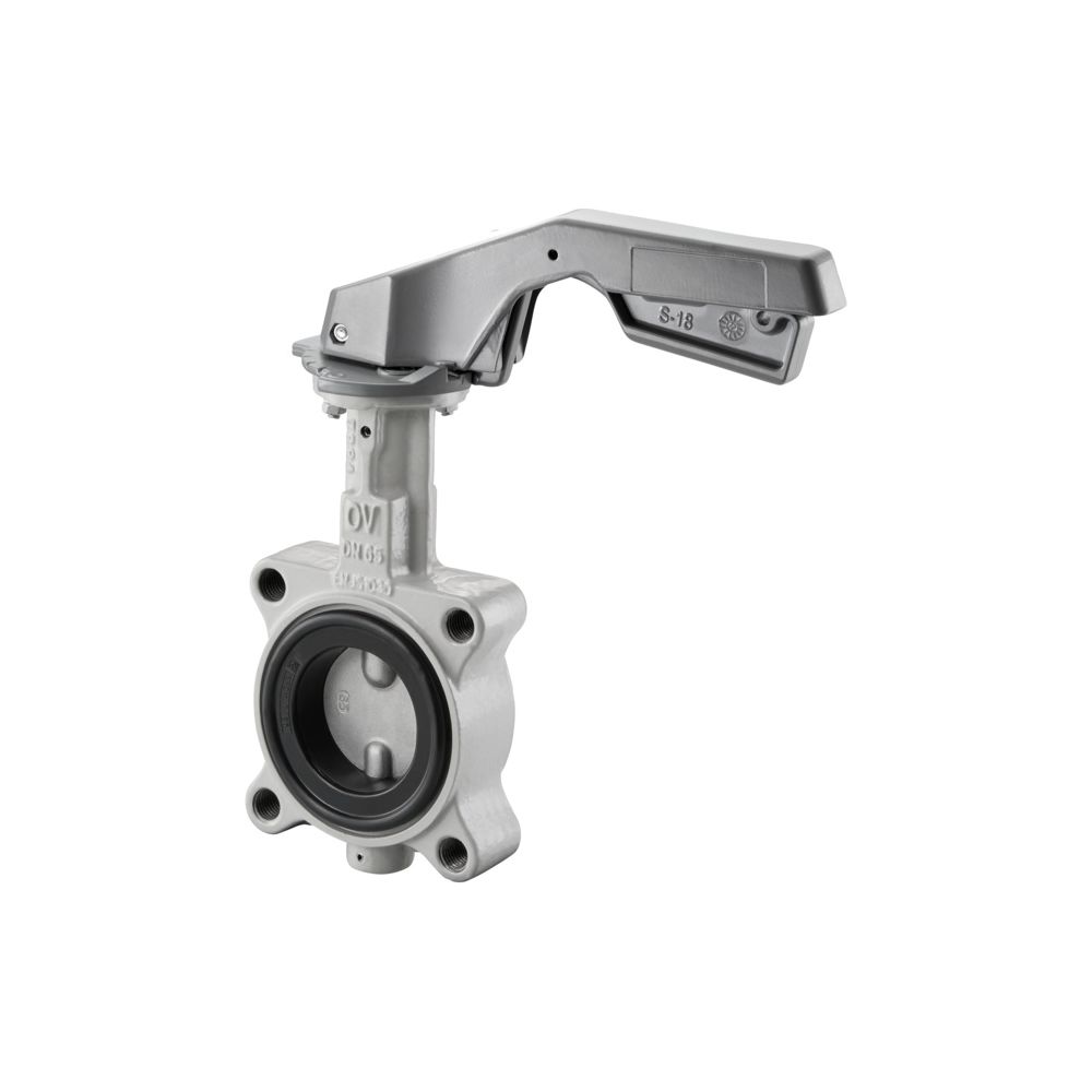 Oventrop Mittelflansch Absperrklappe mit Hebel DN 125, PN 16, EPDM-Dichtung, 1048454... OVENTROP-1048454 4026755301953 (Abb. 2)
