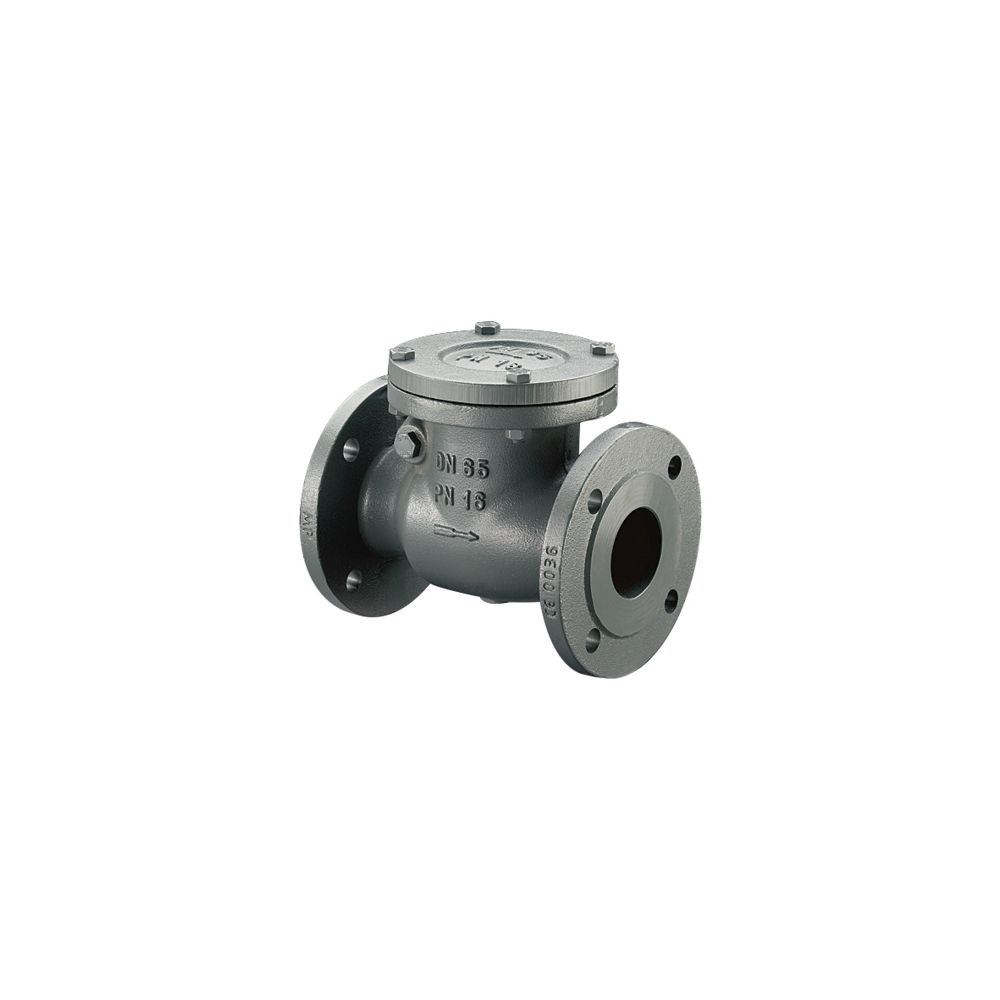 Oventrop Rückschlagklappe DN 125, PN 16, Flansche nach DIN 2501, Grauguss, 1073054... OVENTROP-1073054 4026755128703 (Abb. 2)
