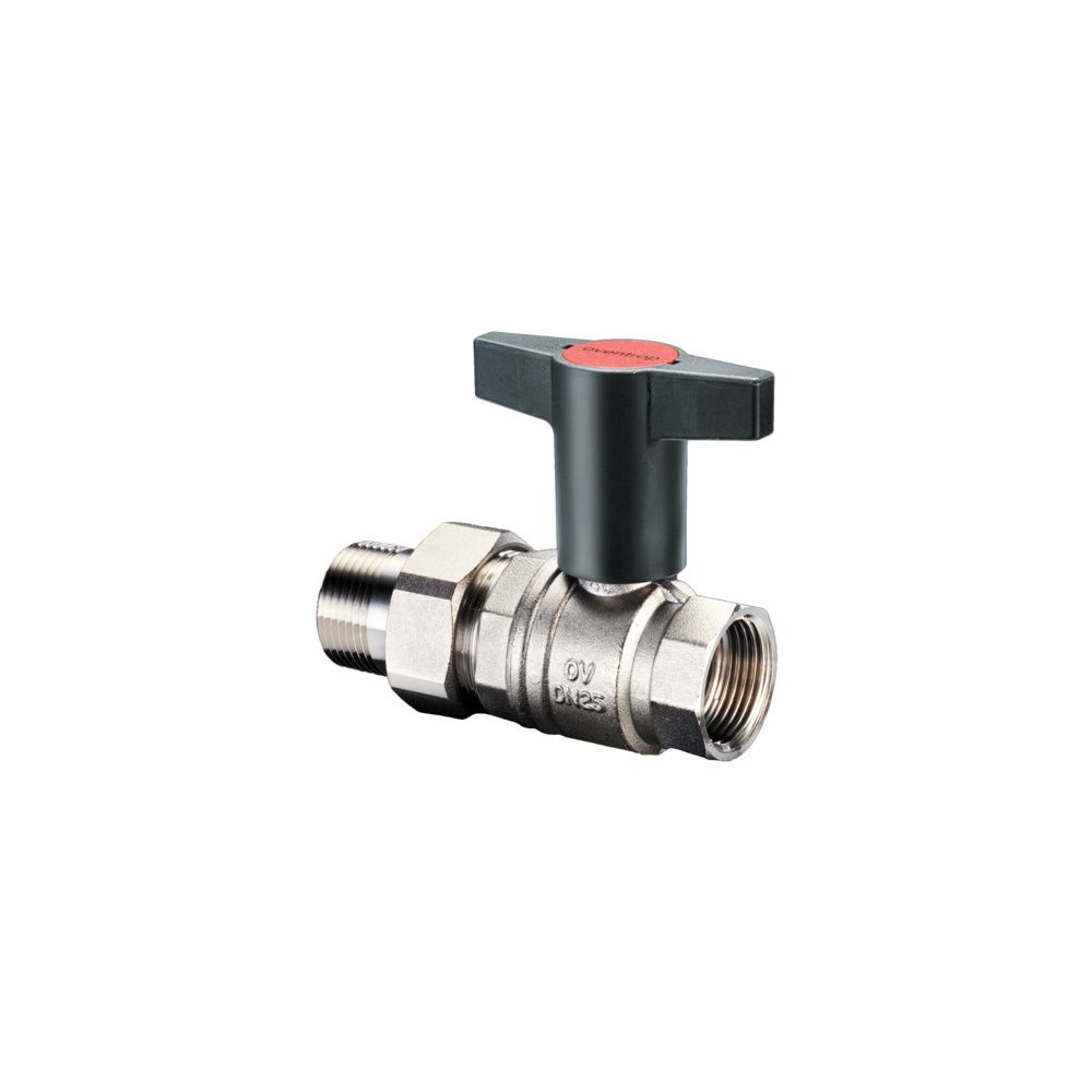 Oventrop Optiba Kugelhahn Knebelgriff DN 15, 1/2" Innengewinde, Verschraubung mit Auß... OVENTROP-1075704 4026755277548 (Abb. 2)