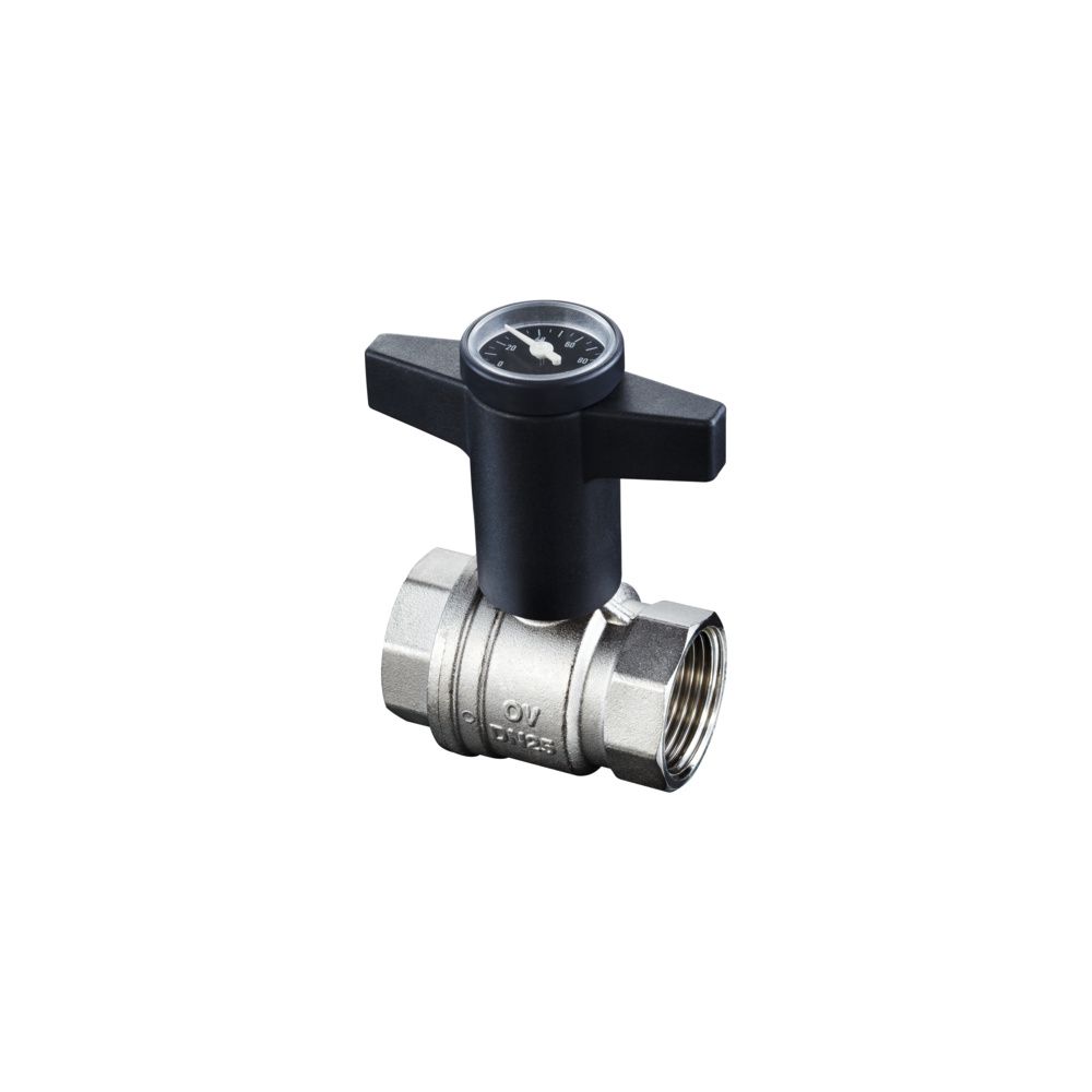 Oventrop Kugelhahn Optiba mit Thermometer Knebelgriff, beidseitig Innengewinde 1 1/4"... OVENTROP-1078010 4026755305715 (Abb. 3)