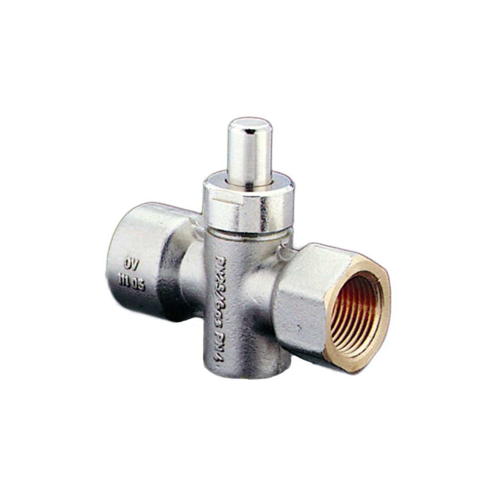 Oventrop Manometer Druckknopfhahn 1/2" Innengewinde, PN 25, Messing vernickelt, 11105... OVENTROP-1110504 4026755131444 (Abb. 5)