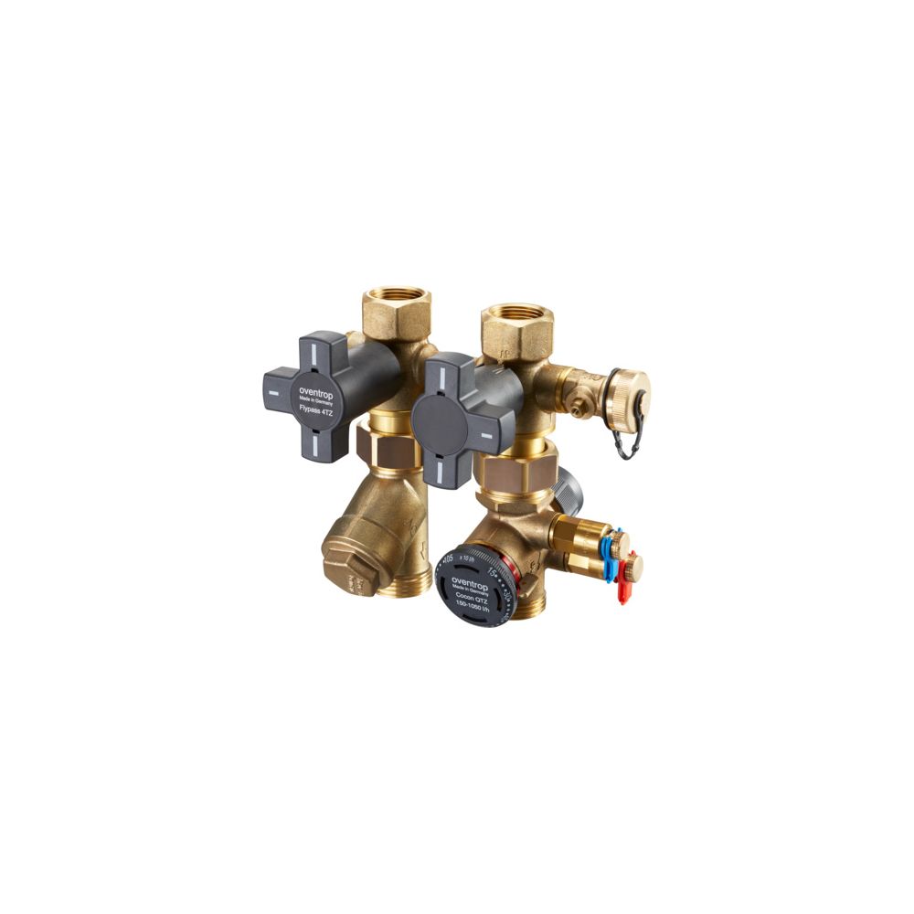 Oventrop Anschluss Flypass Set 1 mit Cocon QTZ 150-1050l/h und Schmutzfänger, DN 20, ... OVENTROP-1149551 4026755408690 (Abb. 2)