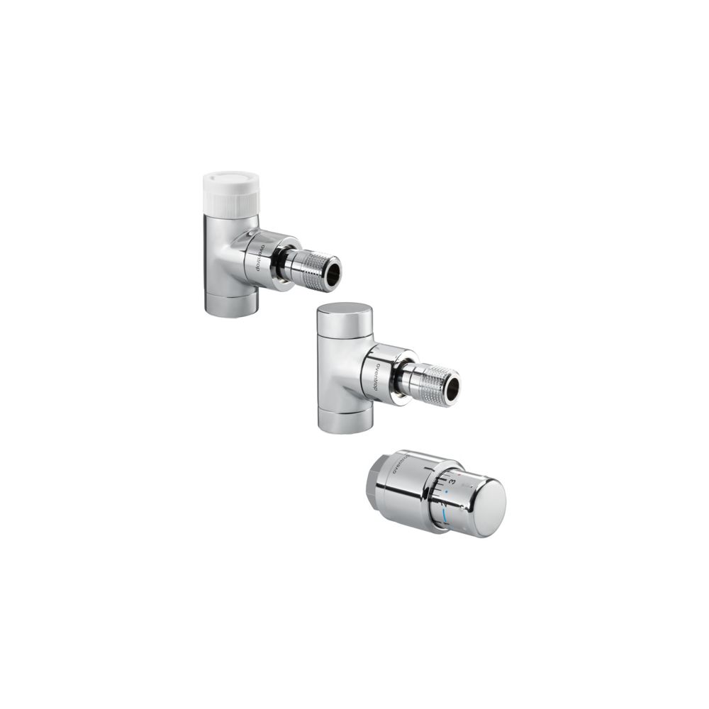 Oventrop Baureihe E/UniS Anschluss-Set DN 15 Eckform, verchromt... OVENTROP-1164052 4026755332629 (Abb. 2)