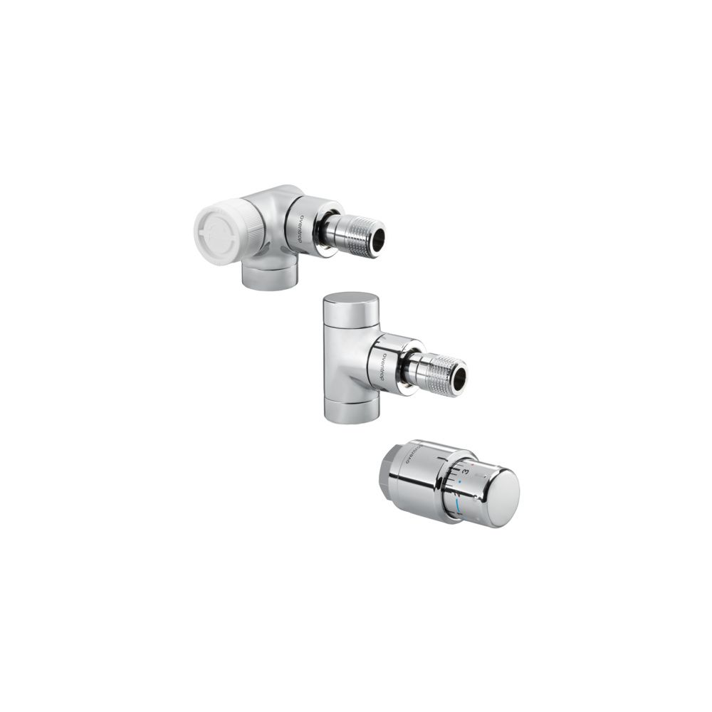 Oventrop Baureihe E/UniS Anschluss-Set DN 15 Winkeleckausführung links, verchromt... OVENTROP-1164352 4026755332643 (Abb. 2)