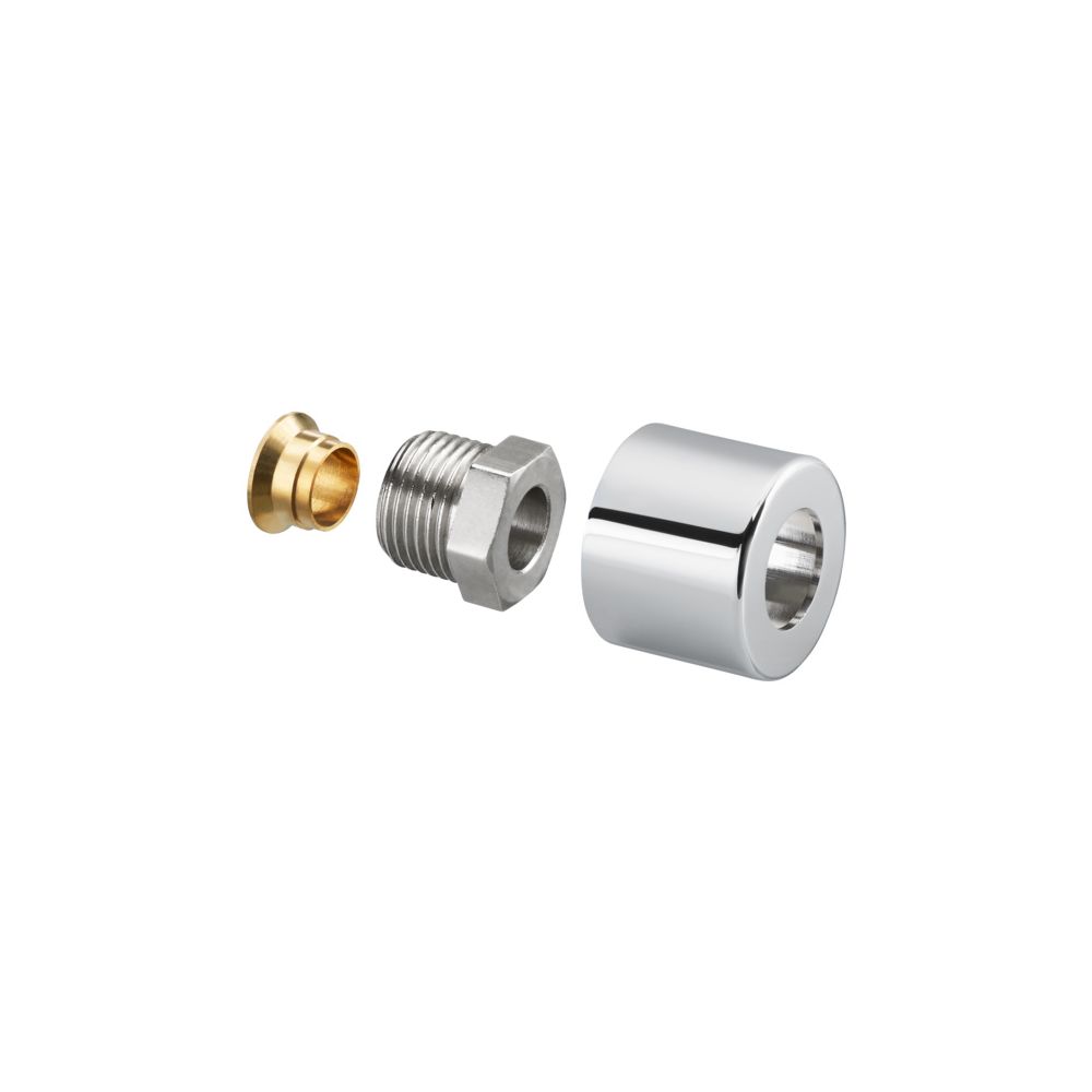 Oventrop Klemmringverschraubungs-Set für Baureihe E, 1/2" x 15mm, verchromt, 1169093... OVENTROP-1169093 4026755133332 (Abb. 2)