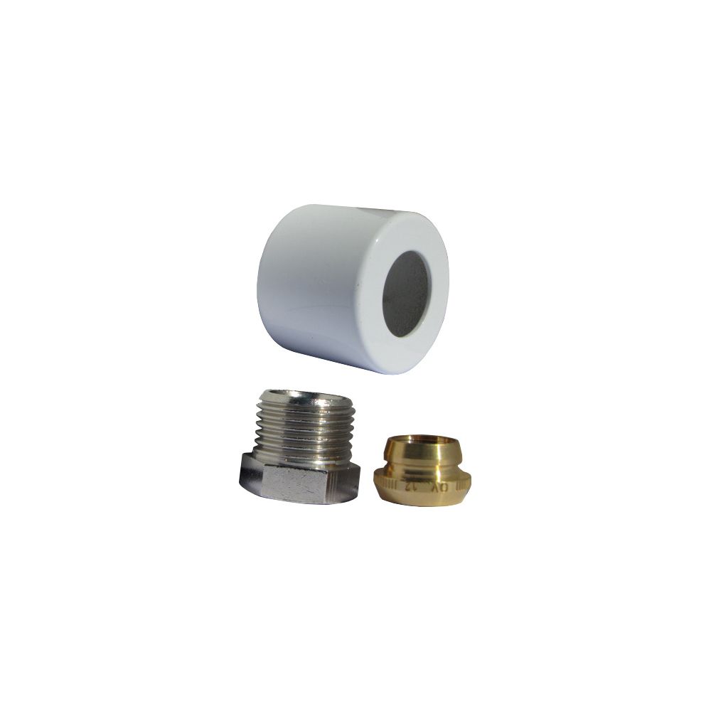 Oventrop Klemmringverschraubungs-Set für Baureihe E, 1/2" x 15mm, Weiß, 1169193... OVENTROP-1169193 4026755133370 (Abb. 4)