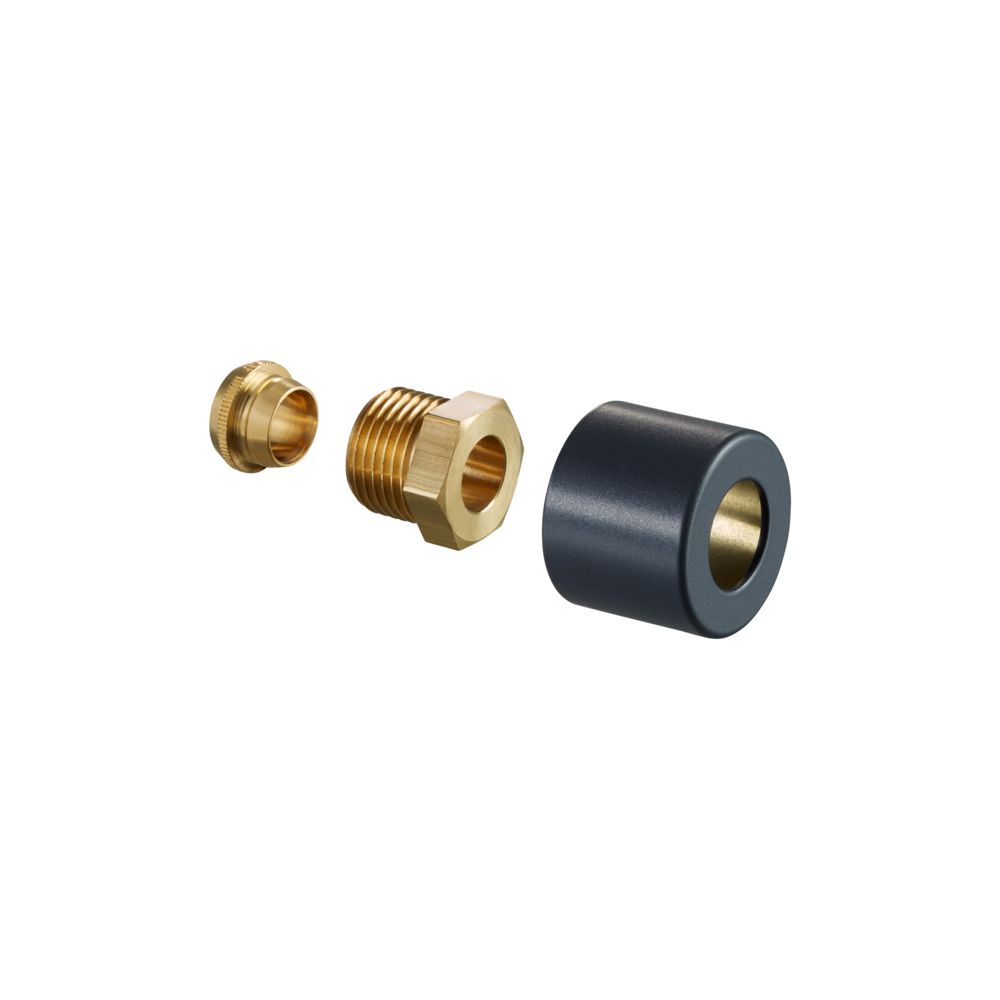 Oventrop Klemmringverschraubungs-Set für Baureihe E, 1/2" x 15mm, Anthrazit, 1169493... OVENTROP-1169493 4026755304121 (Abb. 2)