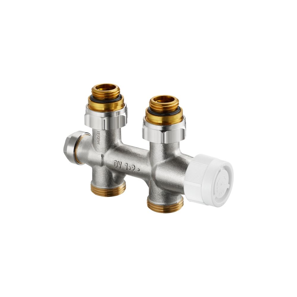 Oventrop Multiblock T Anschlussarmatur 1/2" AG x 3/4" AG, Ein- und Zweirohr Durchgang... OVENTROP-1184033 4026755291100 (Abb. 6)