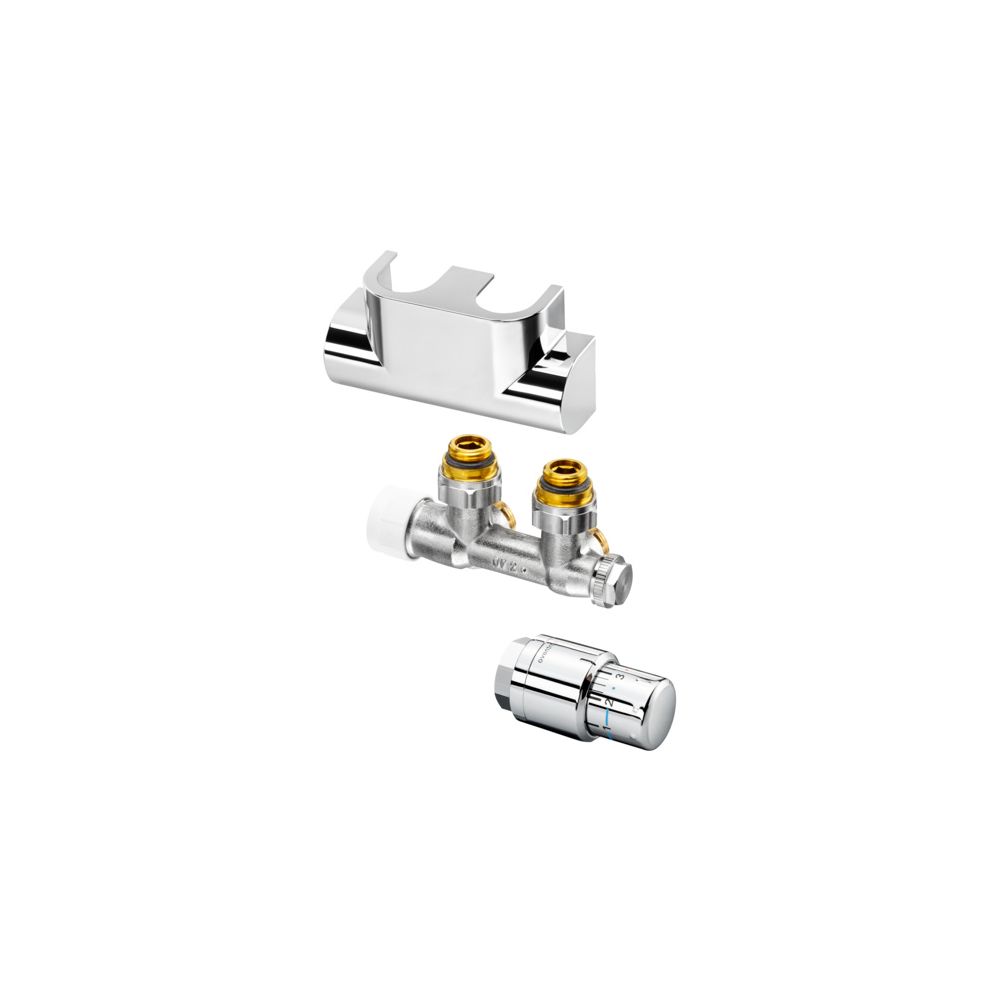 Oventrop Anschlussset für Badheizkörper Multiblock T/Uni SH, Eckausführung, Weiß, 118... OVENTROP-1184184 4026755314984 (Abb. 2)