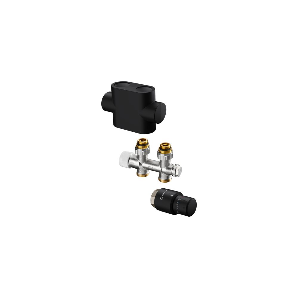 Oventrop Anschlussset Multiblock T Durchgang, Uni SH für Heizkörperanschluss G 1/2" I... OVENTROP-1184483 4026755555950 (Abb. 4)