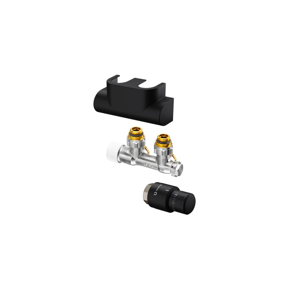 Oventrop Anschlussset Multiblock T Eck, Uni SH für Heizkörperanschluss G 1/2 IG, Schw... OVENTROP-1184484 4026755555943 (Abb. 4)