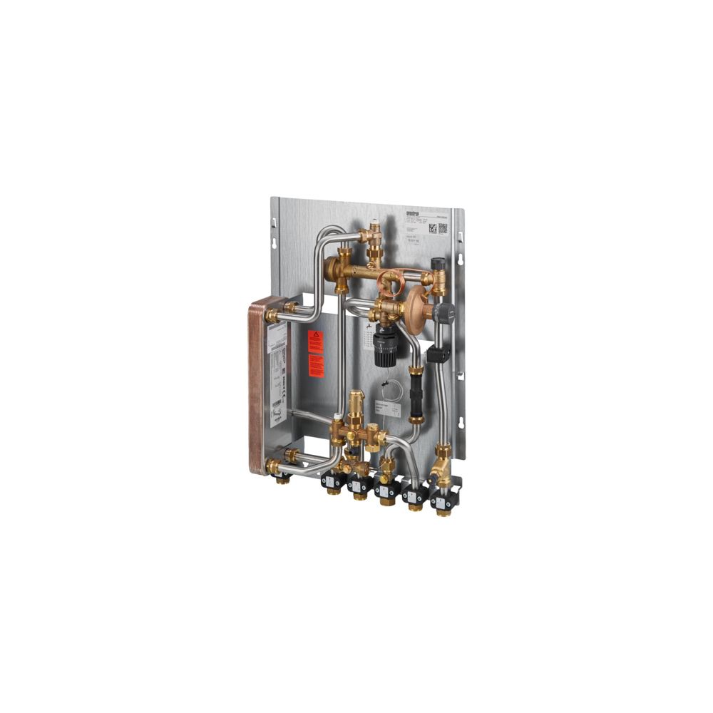Oventrop Regudis W-HTU Wohnungsstation, Wärmetauscher Doppelwandig, 8l/min, ohne Kalt... OVENTROP-1341220 4026755421002 (Abb. 2)