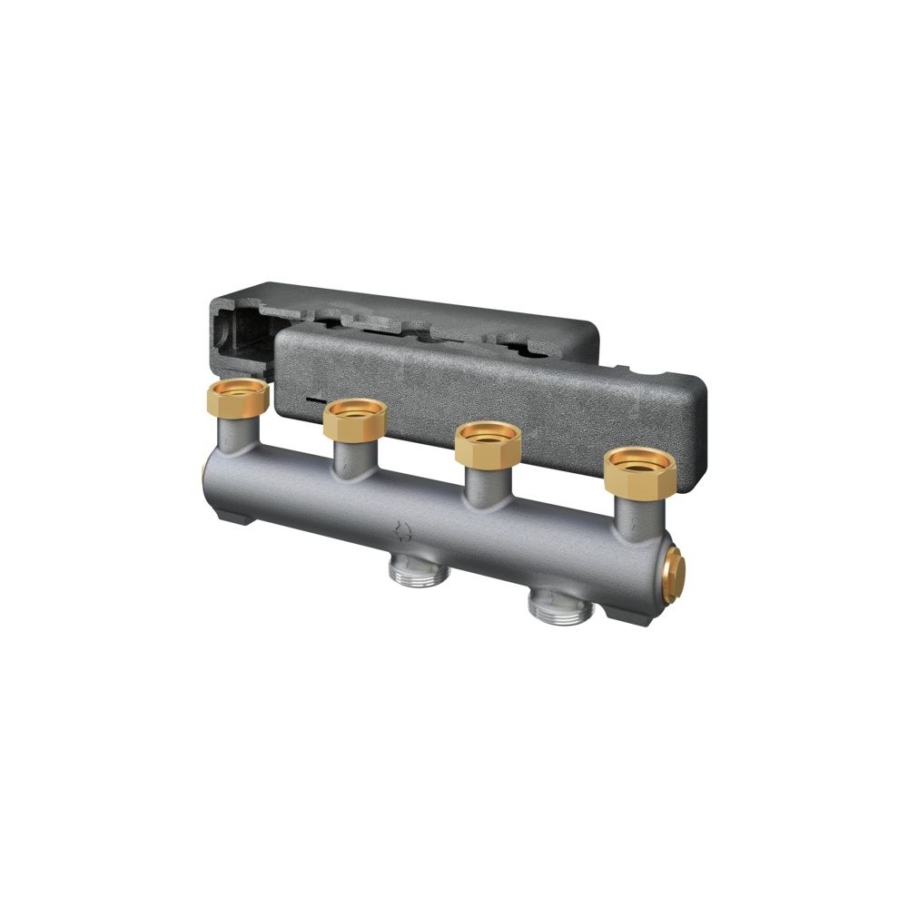 Oventrop Verteilerbalken Regumat DN 25 für 2 Heizkreise, PN 4, mit Wärmedämmung, Grau... OVENTROP-1351570 4026755497991 (Abb. 2)