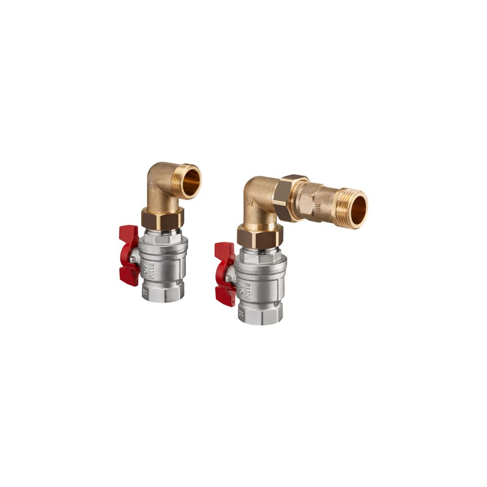 Oventrop Winkel-Anschlussset für Multidis SF und SH Edelstahlverteiler, 1404780... OVENTROP-1404780 4026755329926 (Abb. 2)