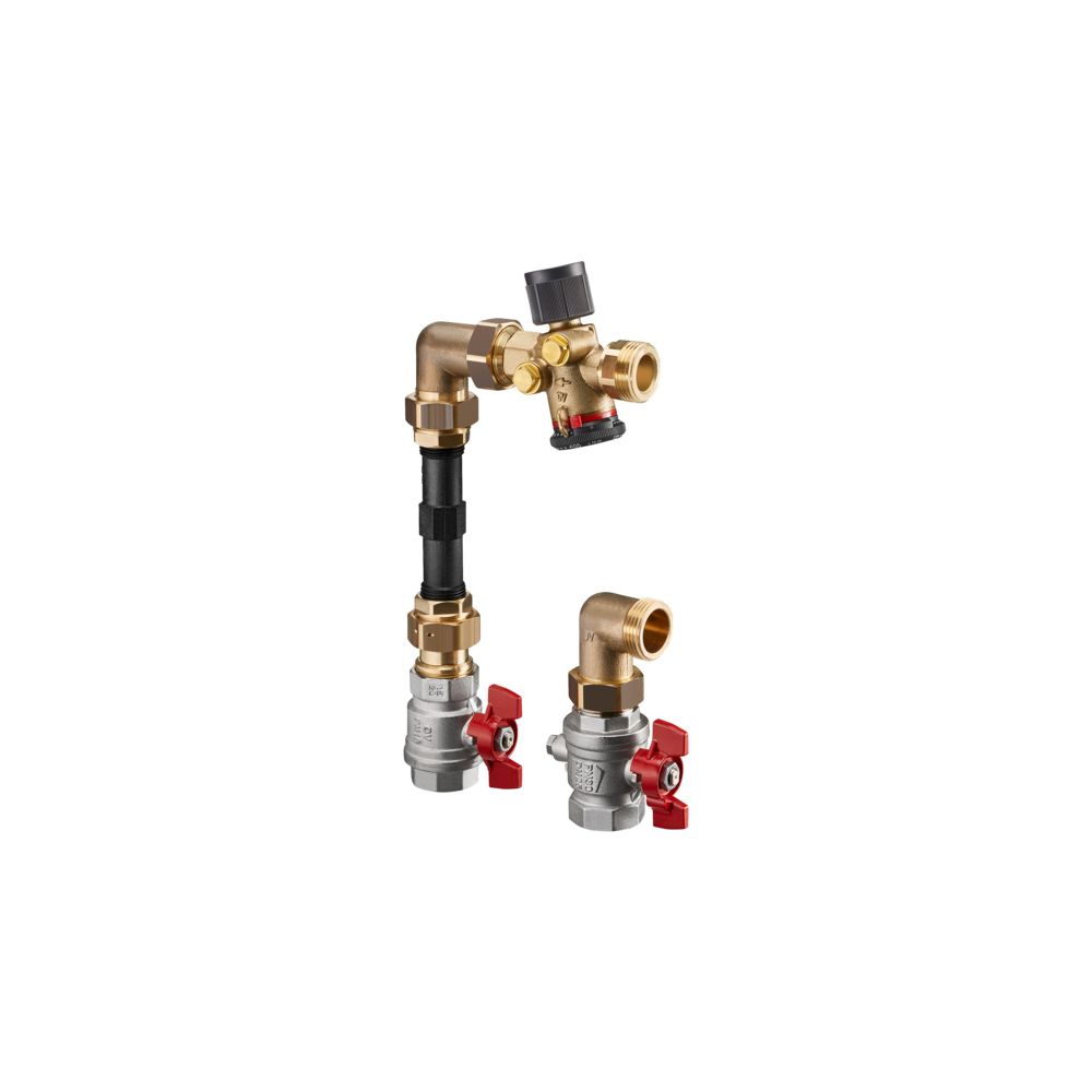 Oventrop Wärmemengenzähler-Anschlussset mit Cocon QTZ 180-1300l/h, Eckausführung, 140... OVENTROP-1404882 4026755388169 (Abb. 2)