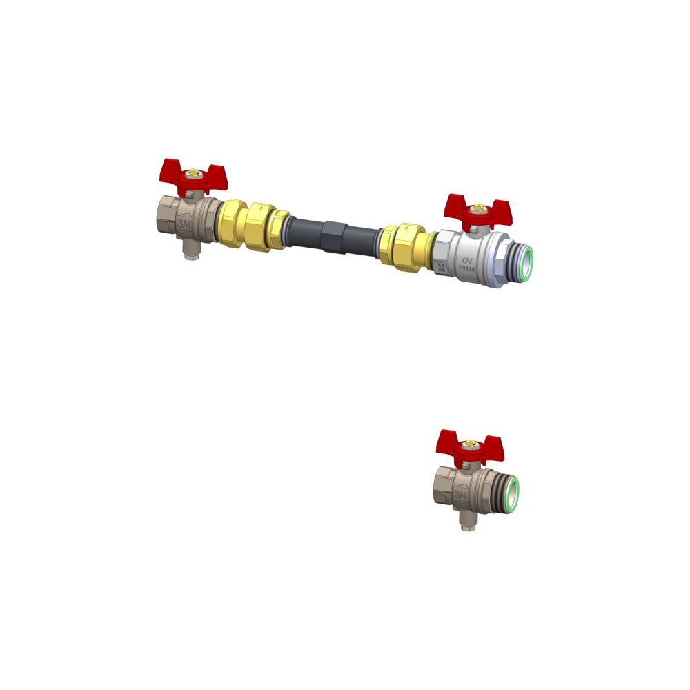 Oventrop Wärmemengenzähler-Anschlussset für Multidis SFQ, Durchgangsausführung, DN 25... OVENTROP-1405581 4026755453515 (Abb. 3)