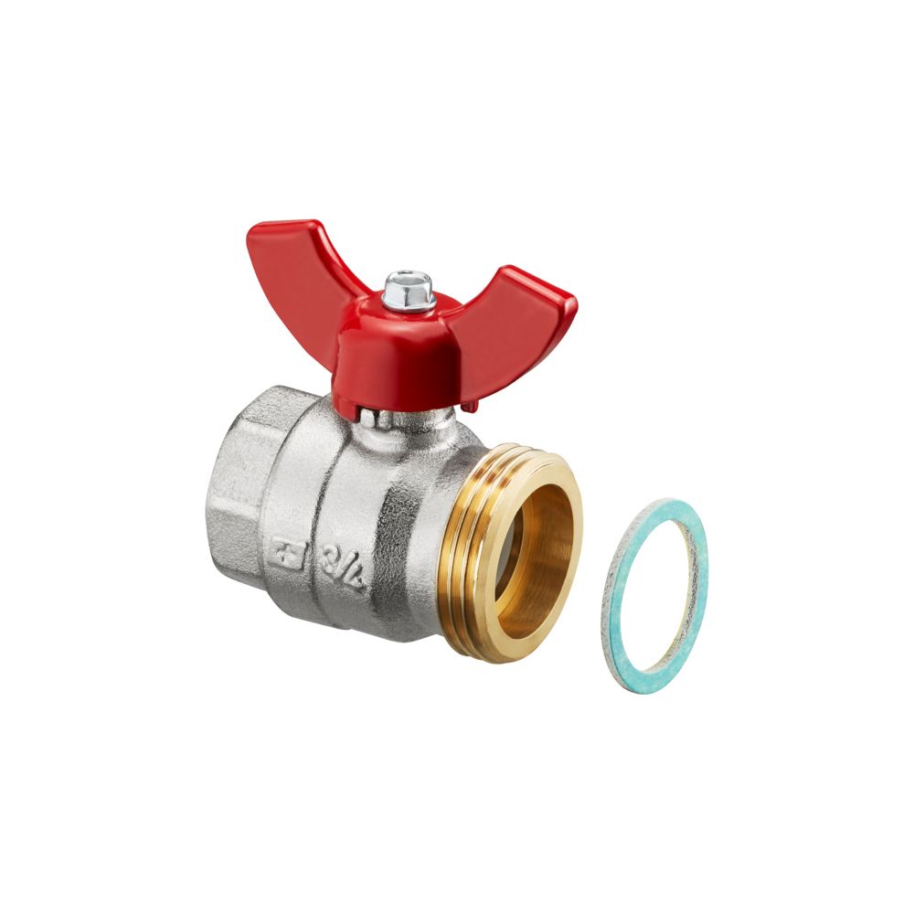 Oventrop Kugelhahn 1" flachdichtend für Multidis SH/SF/SFQ Heizkreisverteiler, DN 25,... OVENTROP-1406384 4026755249880 (Abb. 2)