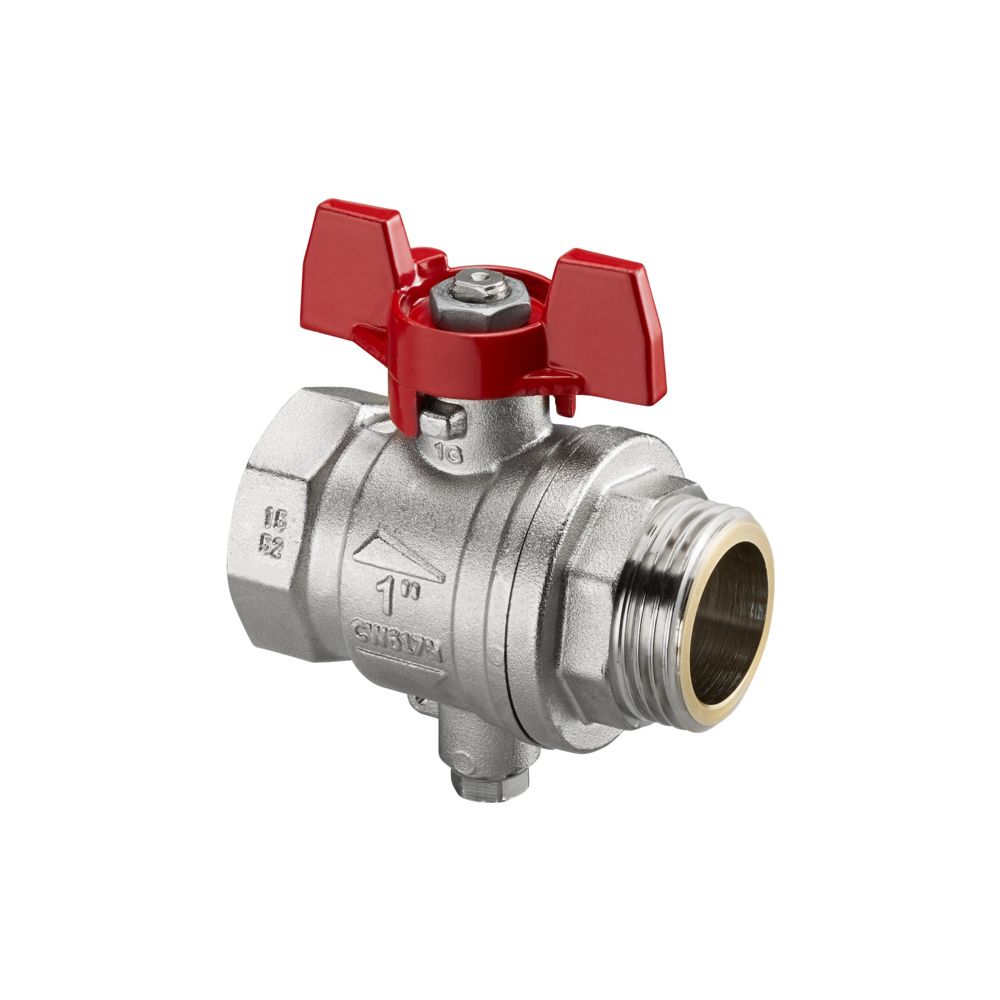 Oventrop Kugelhahn 1", DN 25, mit Temperaturfühleranschluss, 1406708... OVENTROP-1406708 4026755172409 (Abb. 2)