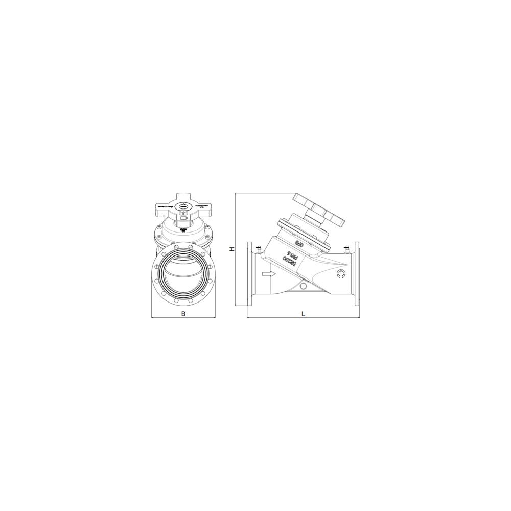Oventrop Strangregulier- und Absperrventil HydroControl VFS, DN 300, PN 25, Flansch E... OVENTROP-1063588 4026755508260 (Abb. 9)