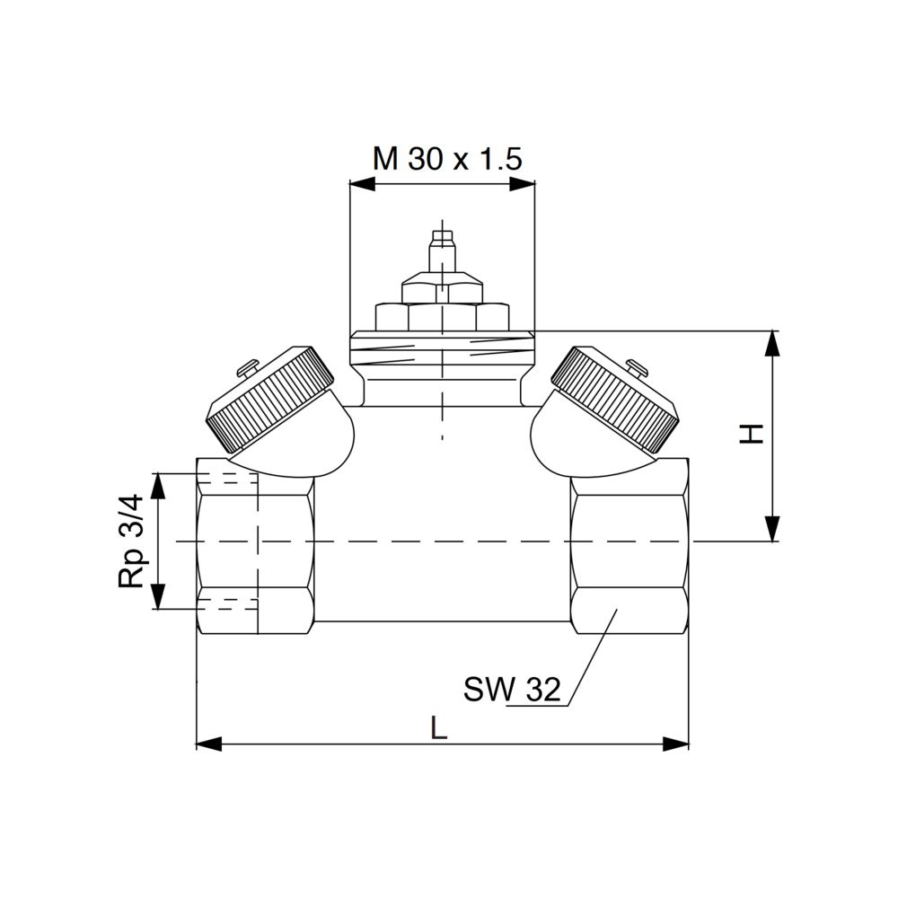 Oventrop Hycocon ETZ Regelventil DN 20, 3/4" Innengewinde, mit Mess- und Entleerungsv... OVENTROP-1068366 4026755260946 (Abb. 5)