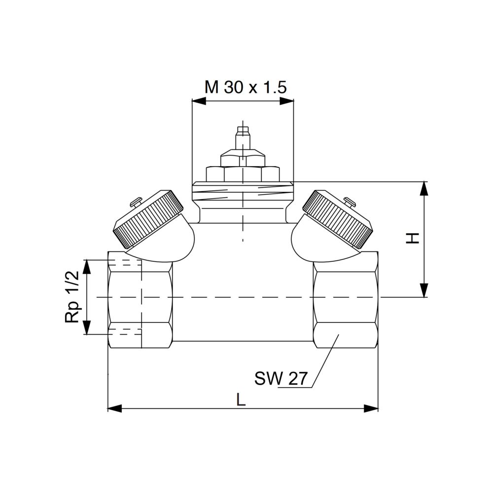 Oventrop Hycocon HTZ Regelventil DN 15, 1/2" Innengewinde, mit Mess- und Entleerungsv... OVENTROP-1068564 4026755264920 (Abb. 5)