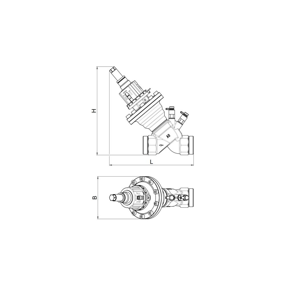 Oventrop Regelventil Cocon QTR druckunabhängig, DN 50, G 2 3/8" AG, 3.500-14.000l/h, ... OVENTROP-1143276 4026755521634 (Abb. 3)