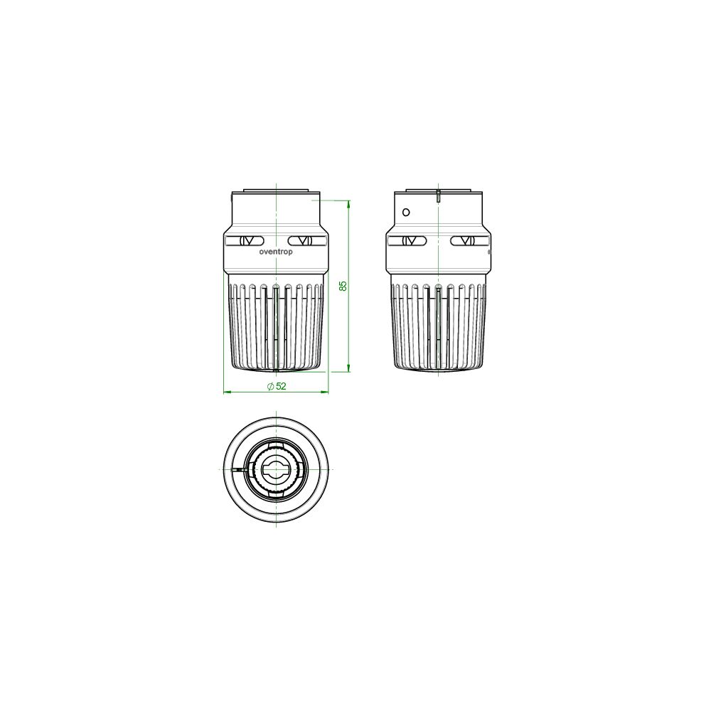 Oventrop Thermostat Uni LHB 7-28 C, x 1-5, Flüssig-Fühler, weiß... OVENTROP-1011410 4026755318043 (Abb. 4)