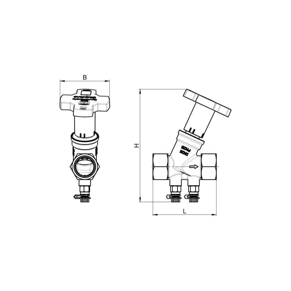 Oventrop Strangregulier- und Absperrventil HydroControl VTS, DN 32, PN 25, Innengewi... OVENTROP-1063610 4026755508307 (Abb. 10)