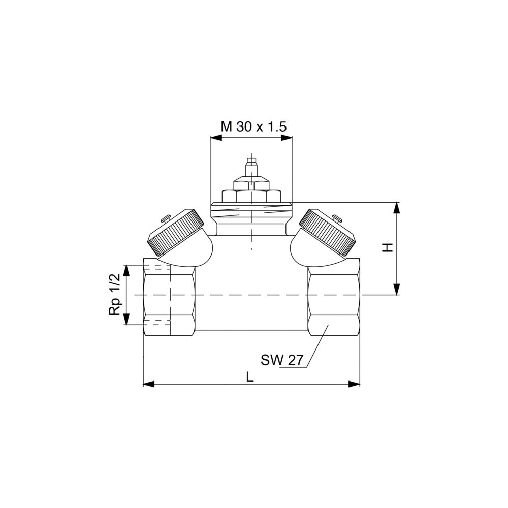 Oventrop Hycocon HTZ Regelventil DN 15, 1/2" Innengewinde, mit Mess- und Entleerungsv... OVENTROP-1068564 4026755264920 (Abb. 6)