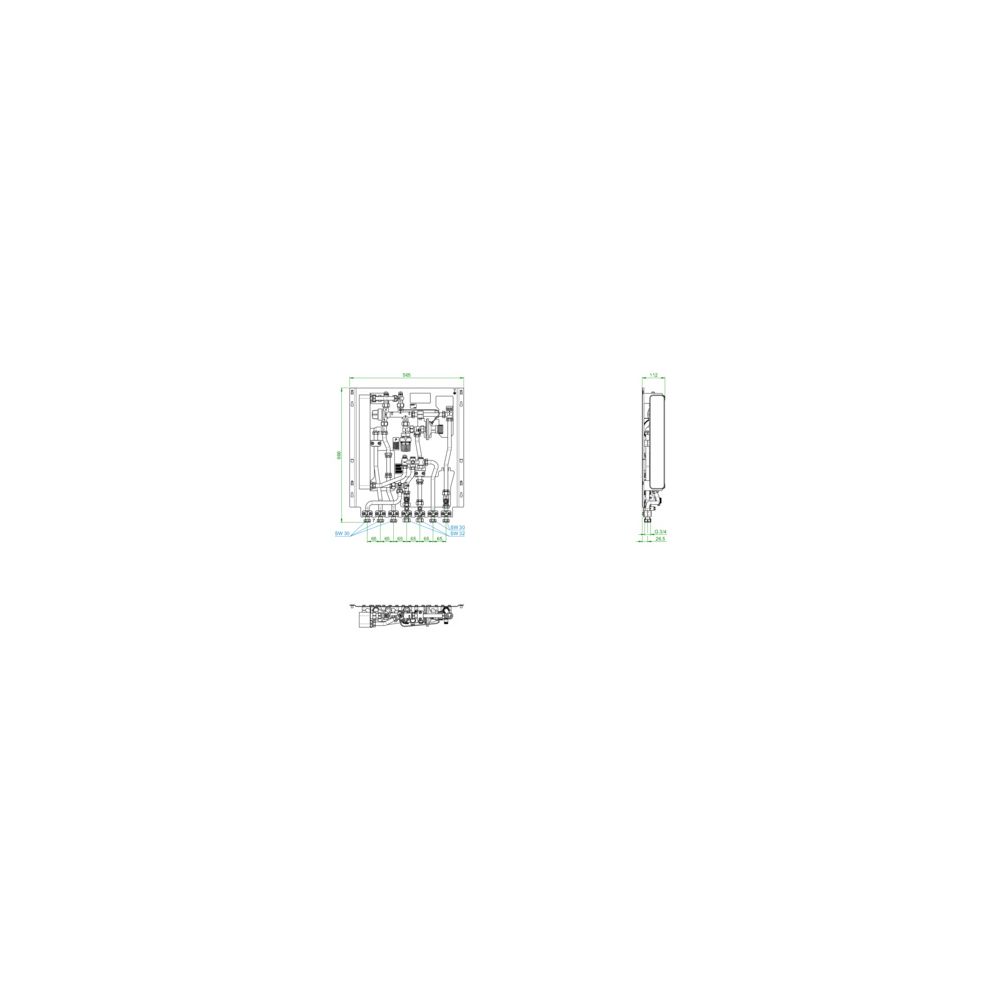 Oventrop Regudis W-HTF Wohnungsstation direkter Heizkreis 15 l/min, Wärmetauscher Nic... OVENTROP-1341151 4026755394252 (Abb. 3)