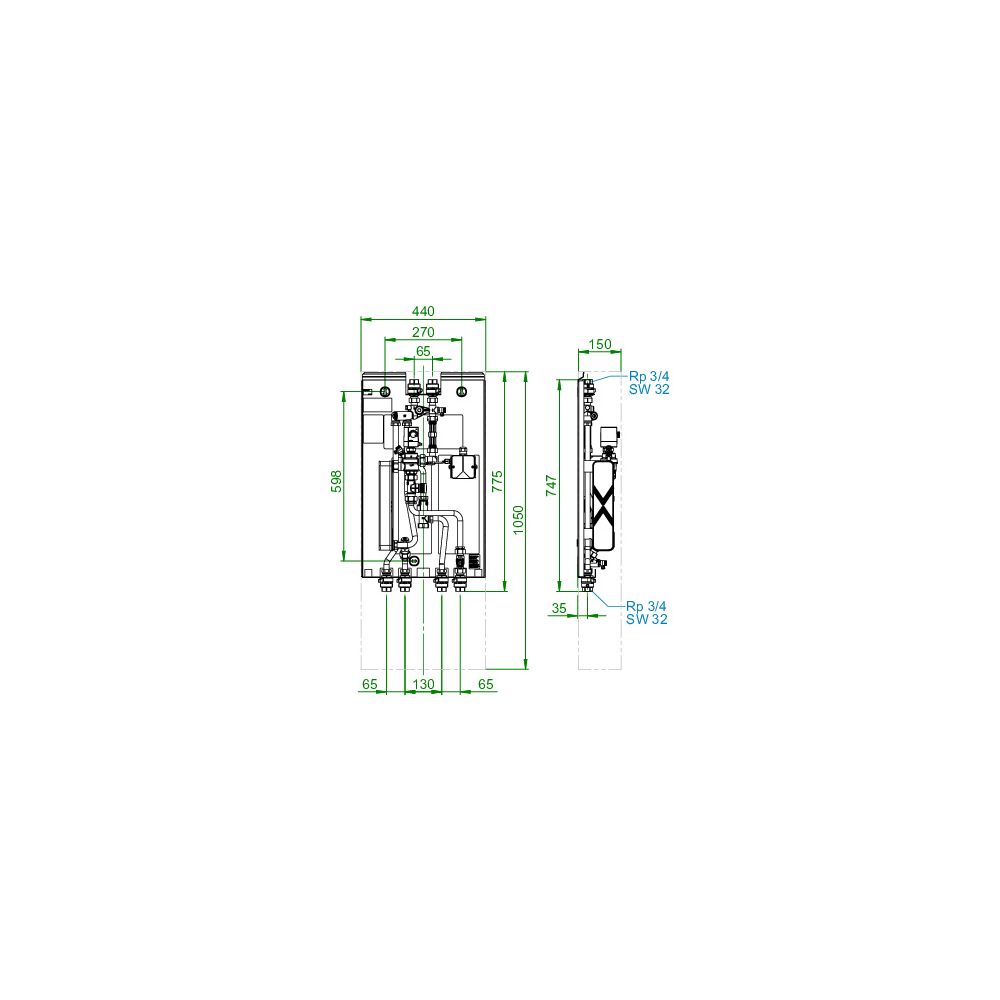 Oventrop Elektronische Wohnungsstation Regudis W-HTE GT, Leistungsbereich 1, 12l/min,... OVENTROP-1344250 4026755495089 (Abb. 7)