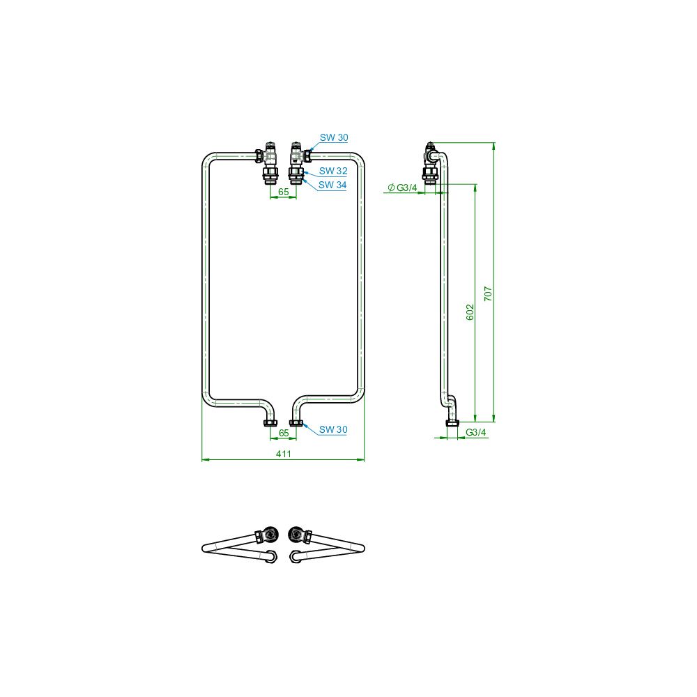 Oventrop Anschlussmodul Regudis W-HTE GT, 1344770... OVENTROP-1344770 4026755555653 (Abb. 5)