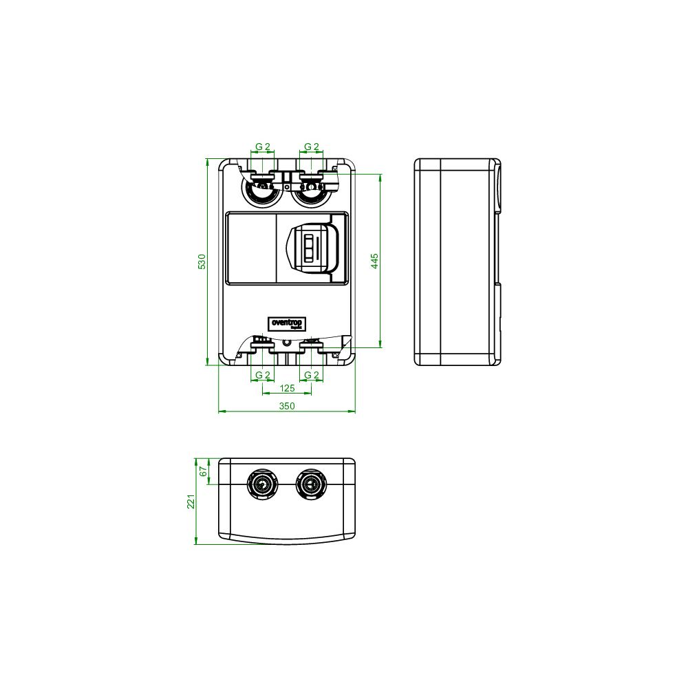 Oventrop Regumat M3-180 Station DN 32 mit Pumpkugelhahn, Wilo Para 30-160/6-43, 13552... OVENTROP-1355279 4026755383232 (Abb. 3)