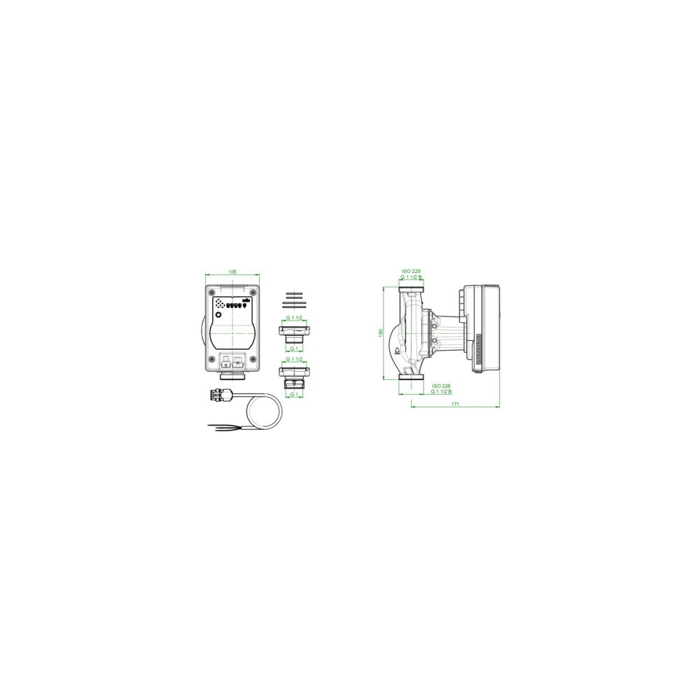 Oventrop Trinkwasser-Zirkulationspumpe für Regumaq X-80, Wilo Para MAXO-Z, 1381592... OVENTROP-1381592 4026755434446 (Abb. 3)