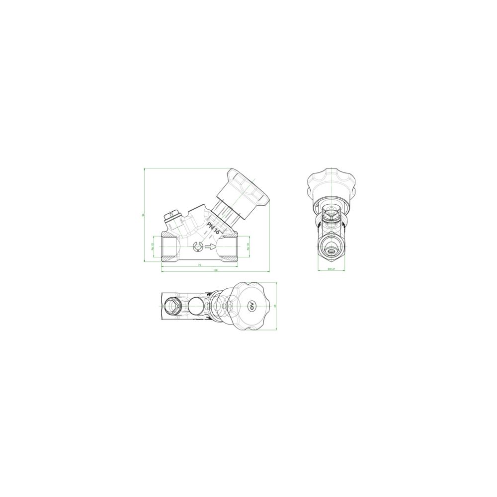 Oventrop Thermisches Kaltwasser-Zirkulationsventil Aquastrom K, DN 15, Rp 1/2", 6-18... OVENTROP-4207904 4026755495683 (Abb. 11)