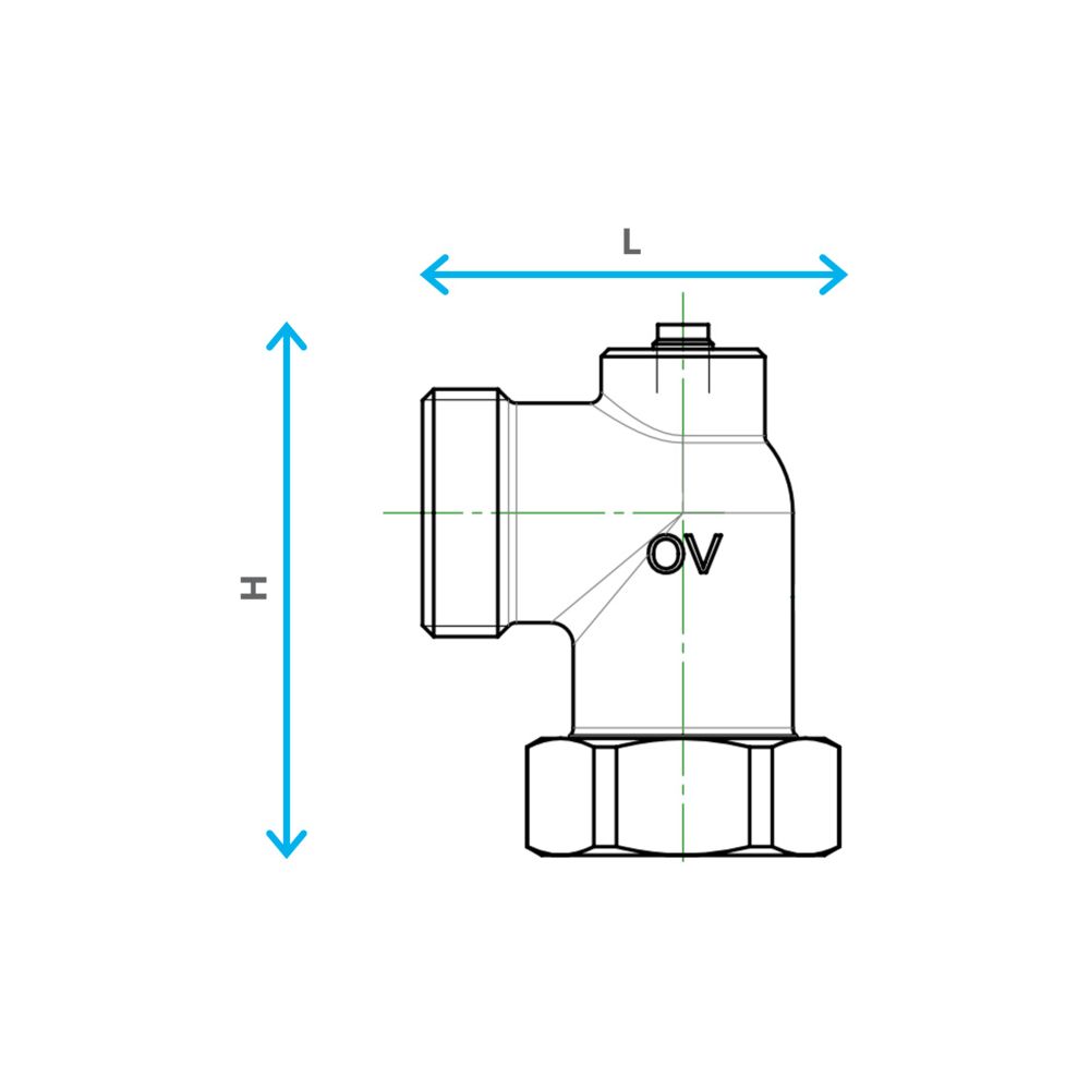 Oventrop Anschlusswinkel 90 Grad für Cocon Impulsleitung, G 1" AG, G 1" ÜM, M8x1 Ansc... OVENTROP-9010510 4026755498400 (Abb. 4)