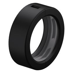 Oventrop Designabdeckung Decoring für Thermostat Uni SH, Schwarz matt, 1011394... OVENTROP-1011394 4026755555905 (Abb. 1)