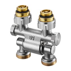 Oventrop ZB Multiflex F Absperrverschraubung schwenkbar, 1/2" x 3/4" Außengewinde... OVENTROP-1015781 4026755183924 (Abb. 1)