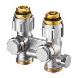 Oventrop ZBU Multiflex F Absperrverschraubung 1/2" AG x 3/4" AG, zum Entleeren, Messi... OVENTROP-1015993 4026755228373 (Abb. 1)