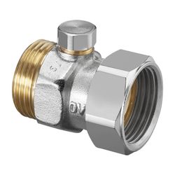 Oventrop Absperrverschraubung flachdichtend, 3/4"... OVENTROP-1016196 4026755116885 (Abb. 1)