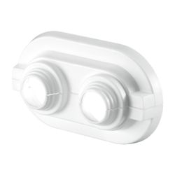 Oventrop Abdeckrosette aus Kunststoff flach, Rohrabstand 35mm, 14-20mm Lochung... OVENTROP-1016684 4026755252804 (Abb. 1)
